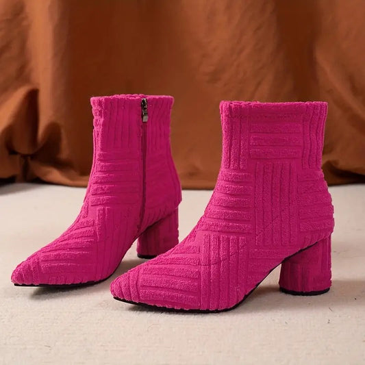 Eveloria Damen Schuhe Mit Dickem Absatz Unifarbe - Eveloria