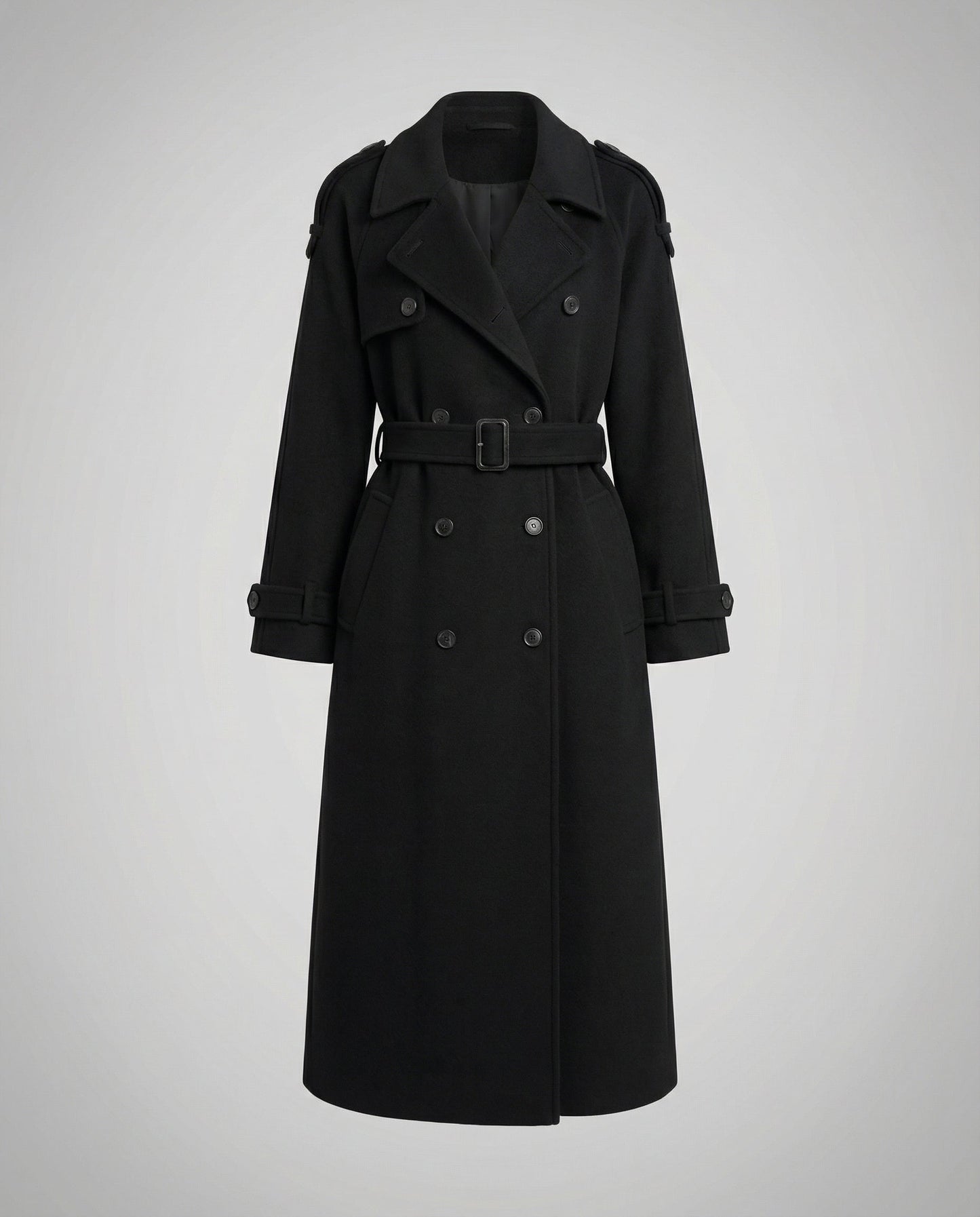 Damen Oversized Wollmantel Bequem