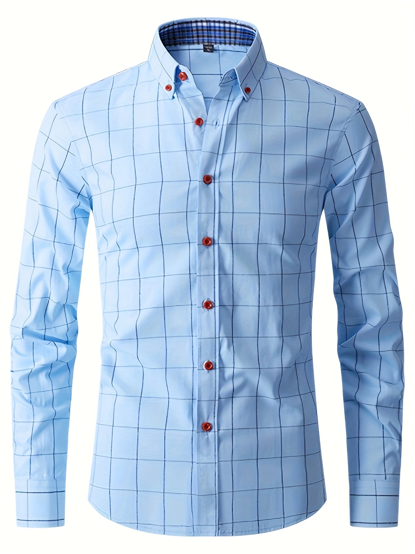 Herren Oxford Hemd Langarm Slim Fit - Eveloria