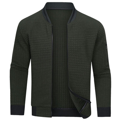 Hemd mit Reißverschluss - Warmes Langarm-Sweatshirt für Männer Strickjacke-Chaps Herrenmode