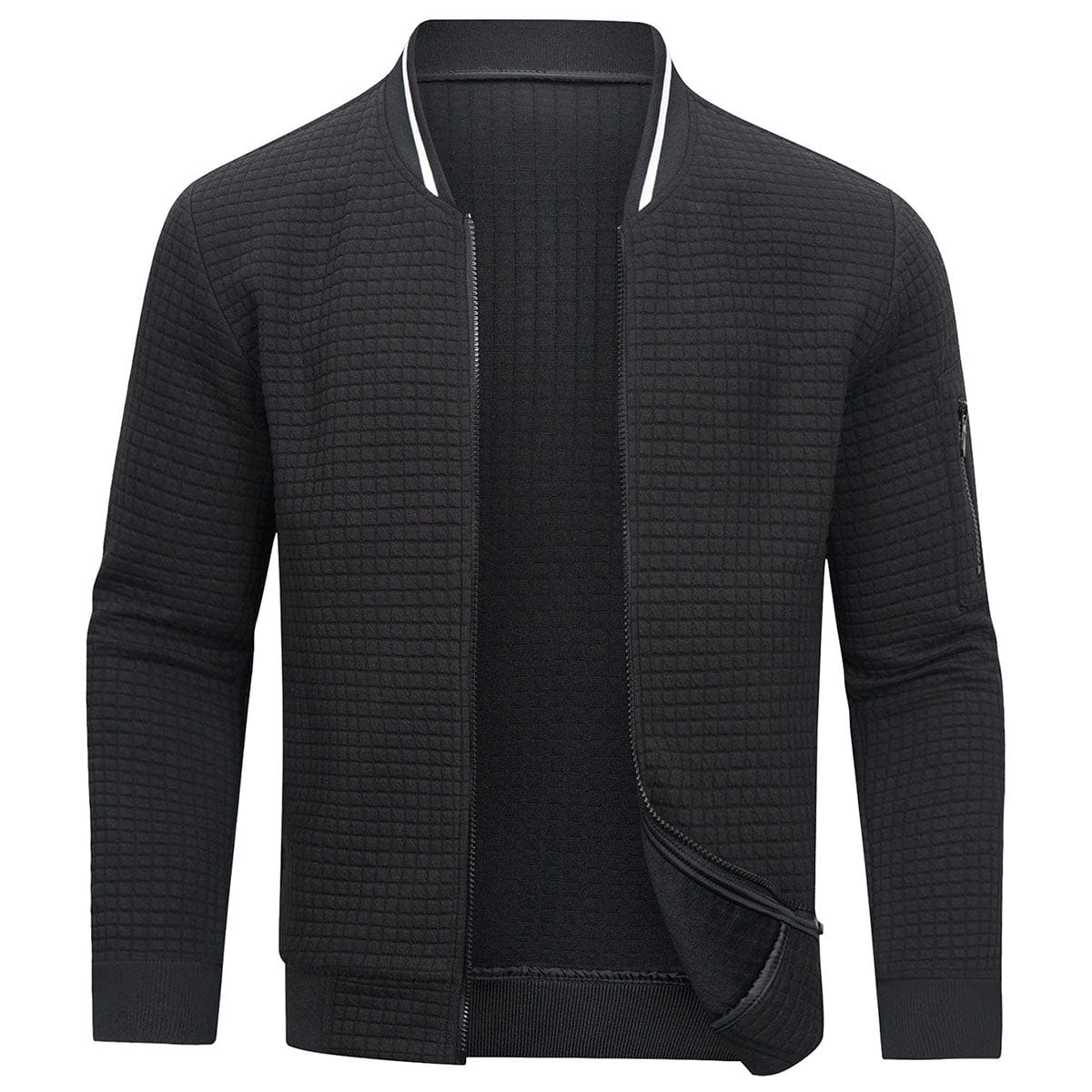 Männer Langarm-Sweatshirt mit Reißverschluss Warm Strickjacke - Eveloria