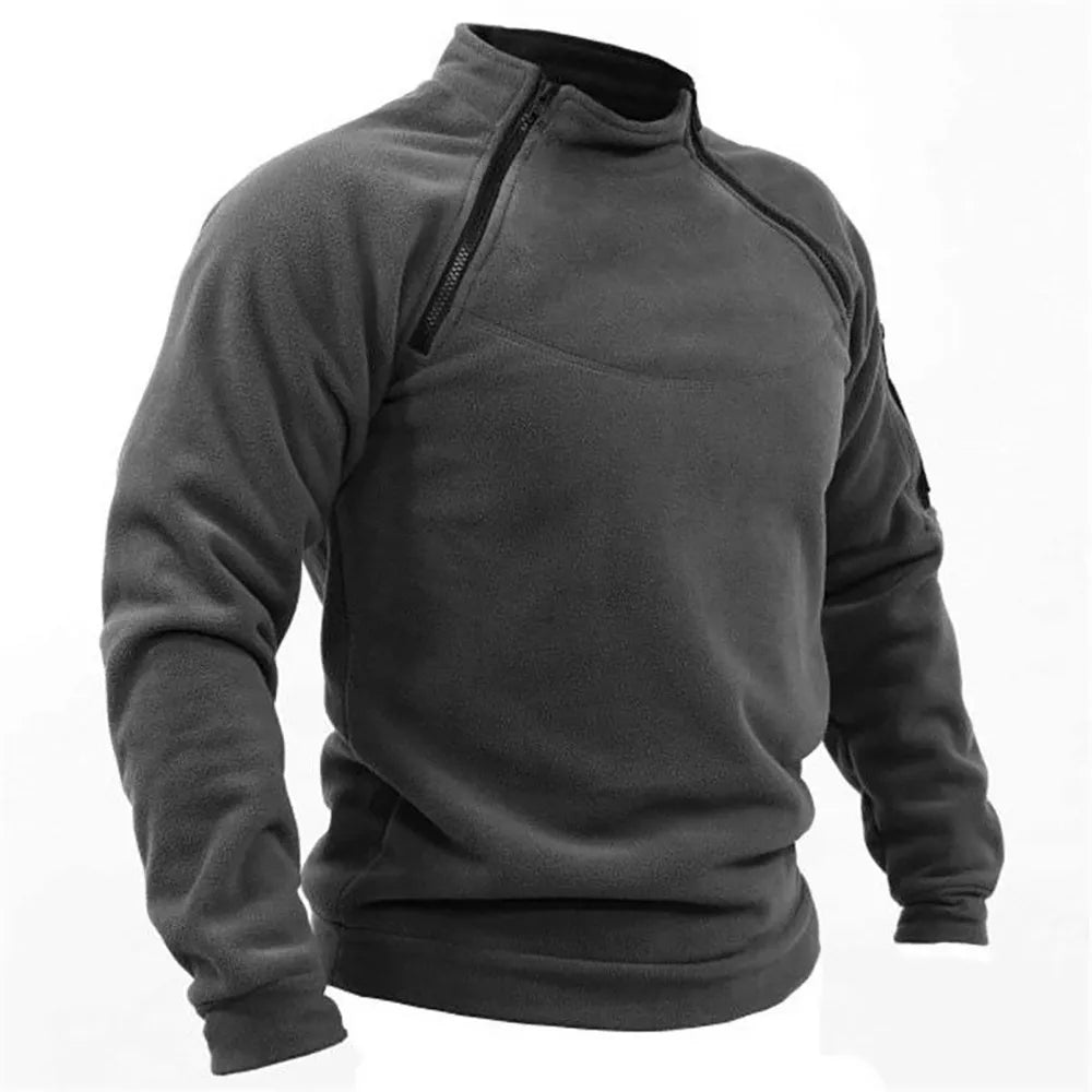 Taktisches Sweatshirt Militär-Style mit Reißverschluss