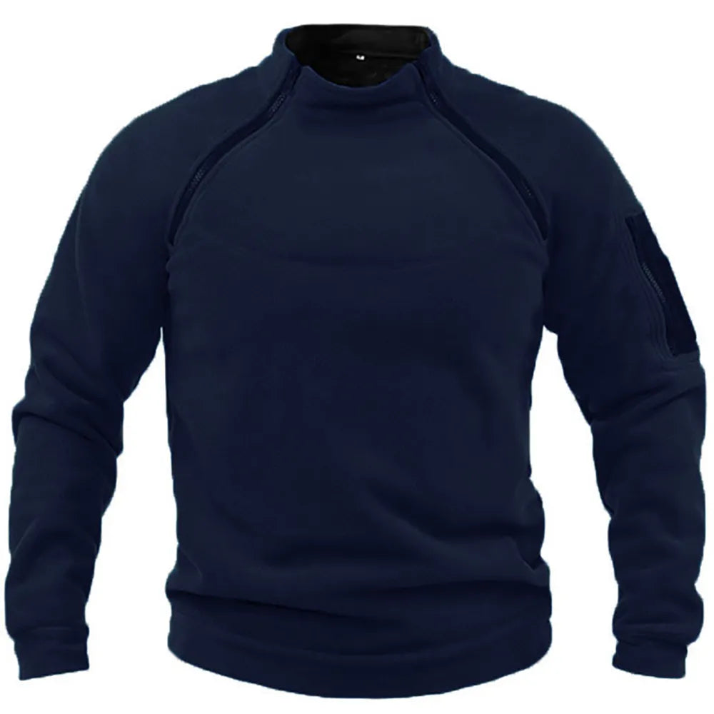 Taktisches Sweatshirt Militär-Style mit Reißverschluss