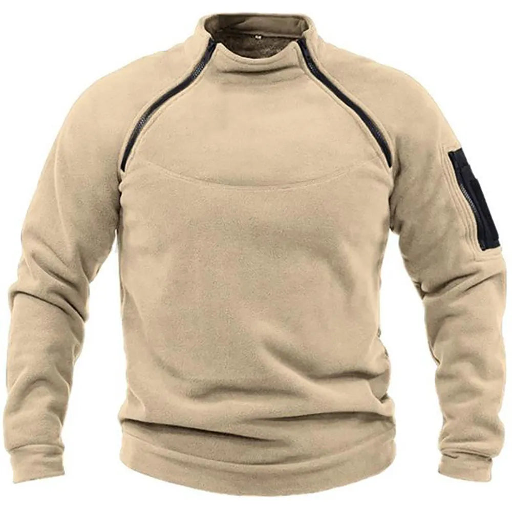 Taktisches Sweatshirt Militär-Style mit Reißverschluss