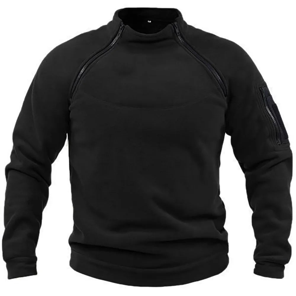 Taktisches Sweatshirt Militär-Style mit Reißverschluss
