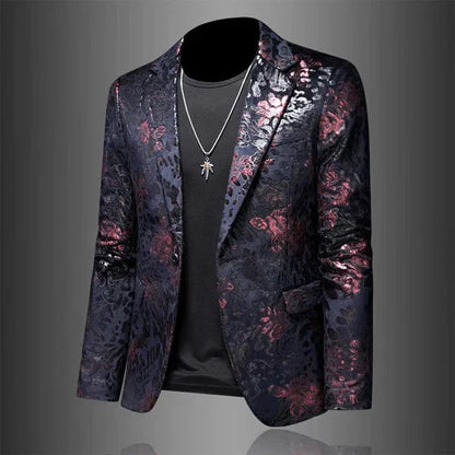 Herren Blazer | Floral | Stilvoll | Herrenjacke | Herrenbekleidung-Chaps Herrenmode