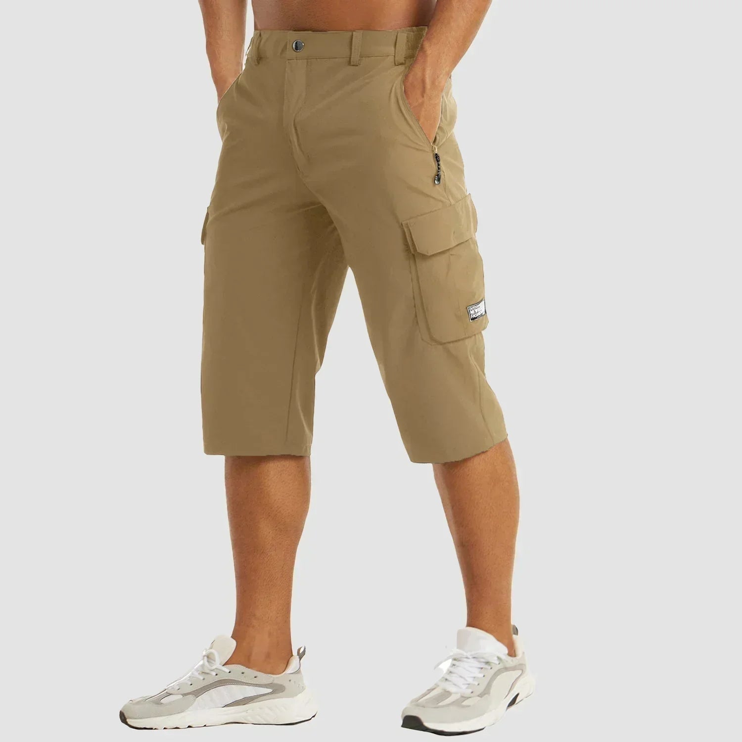 Herren Cargo-Hosen Bequem Mehrere Taschen Braun - Eveloria