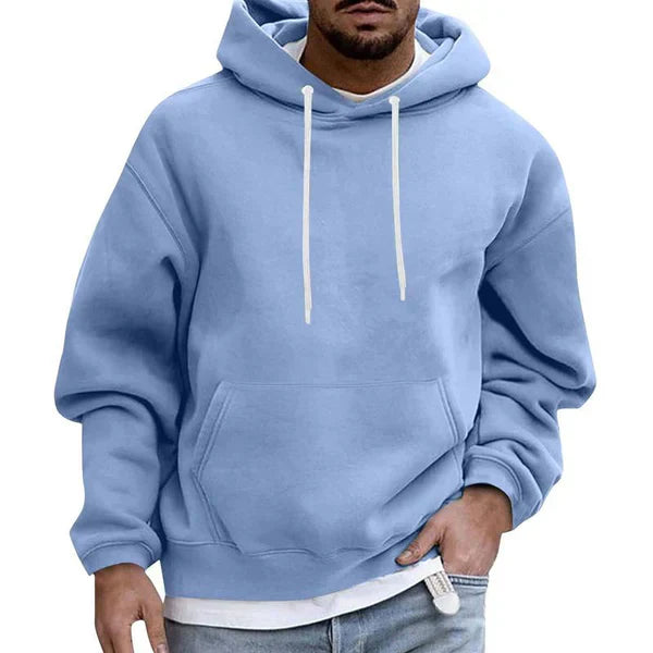 Herren Hoodie Pullover mit Tasche Bequem Schwarz - Eveloria