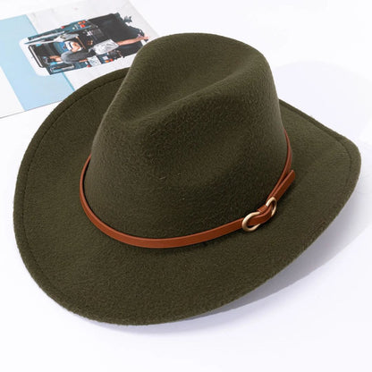 Herren Hut Leder Traditionell Braun - Eveloria