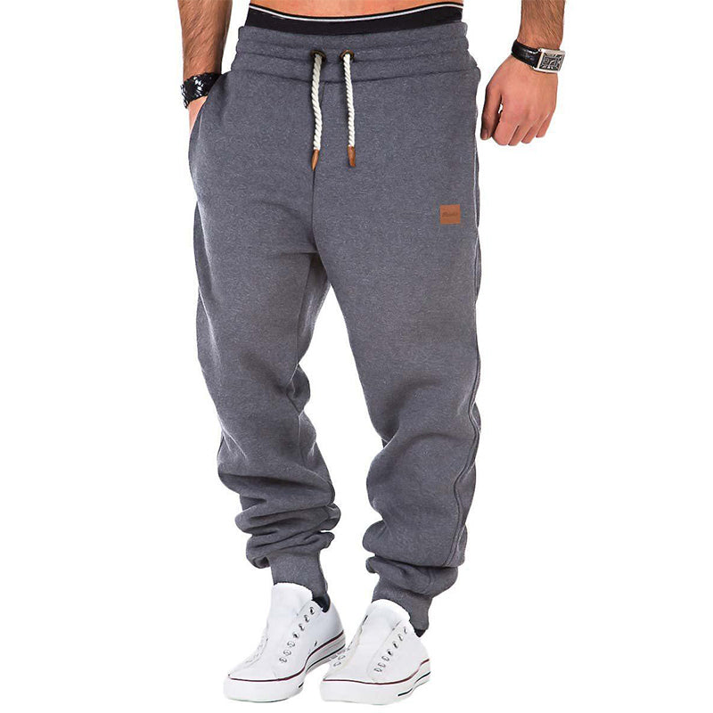 Herren Jogginghose Baggy Drawstring Schwarz - Eveloria