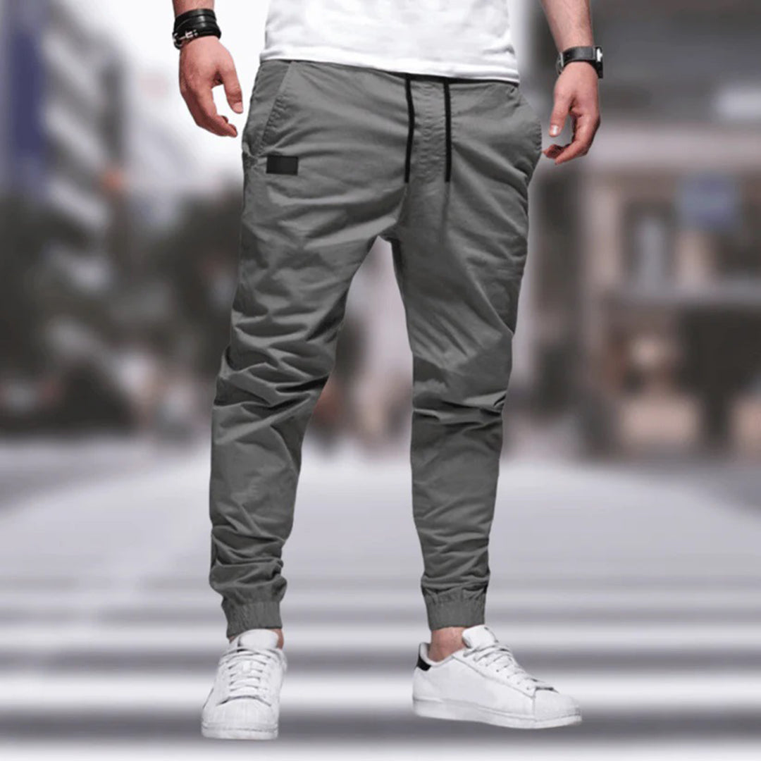 Herren Cargohosen Jogger mit Drawstring Freizeithose - Eveloria