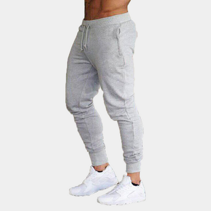 Herren Jogger Sweatpants Elastische Taille Kordelzug Schwarz - Eveloria
