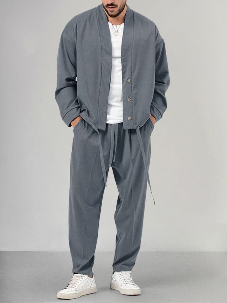 Herren Overshirt Kombi Zweiteilig Locker Sitzend - Eveloria