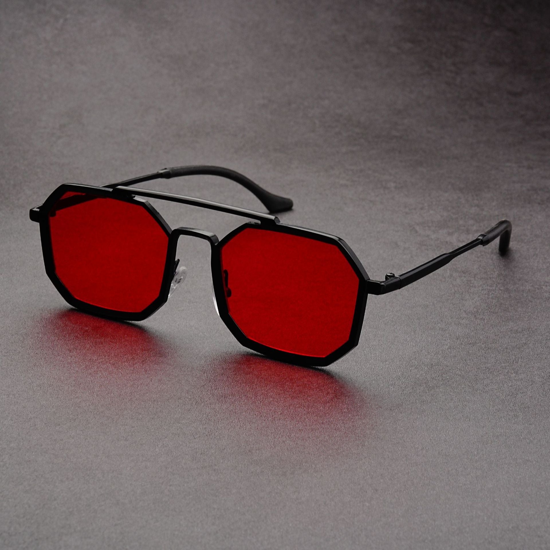 Herren Sonnenbrille Eckig Polarisiert Schwarz - Eveloria