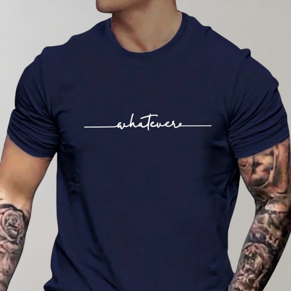 Herren T-Shirt - Kurzarm - Regular Fit - T-Shirt mit Rundhalsausschnitt - Herrenbekleidung-Marineblau-S-Chaps Herrenmode