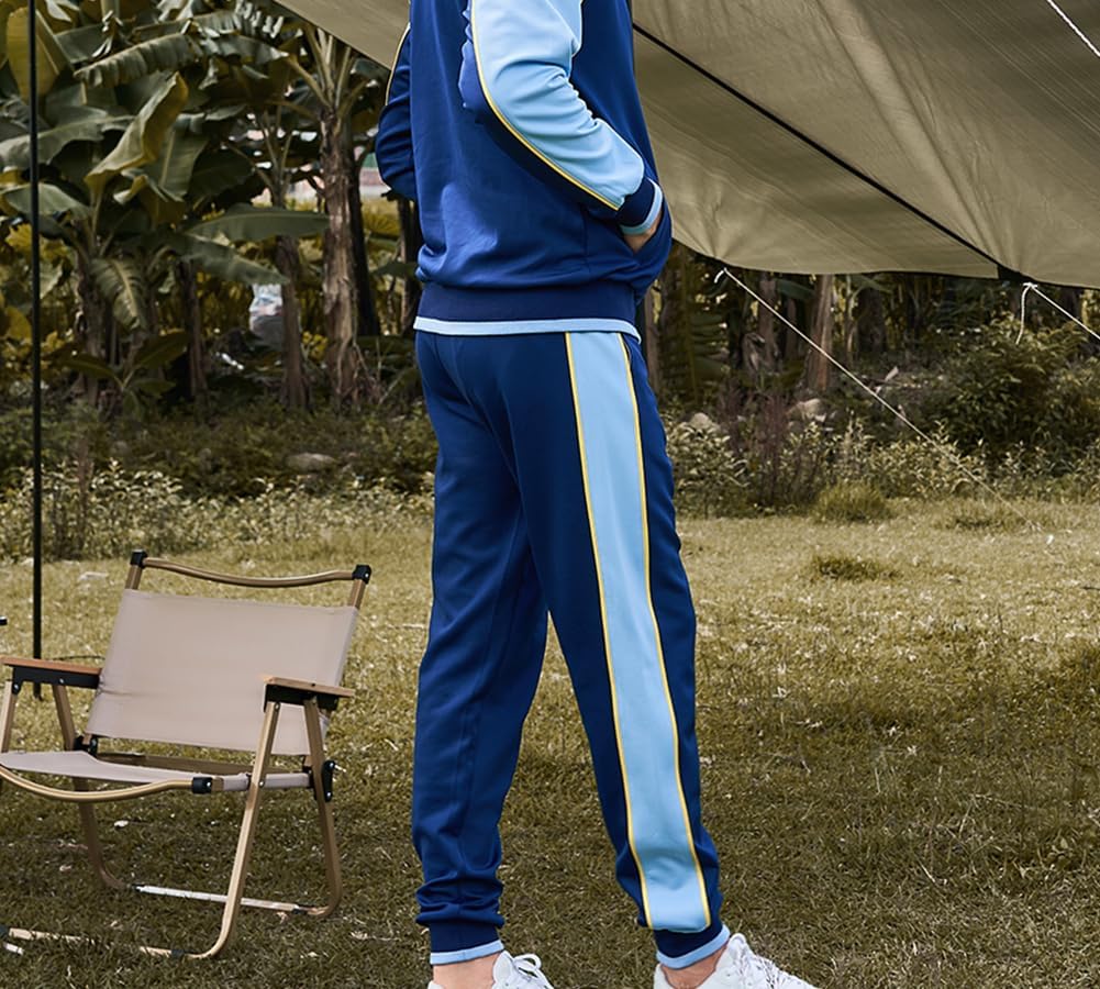 Herren-Trainingsanzug – Sportliches Set aus Jacke mit Reißverschluss und Trainingshose-Chaps Herrenmode