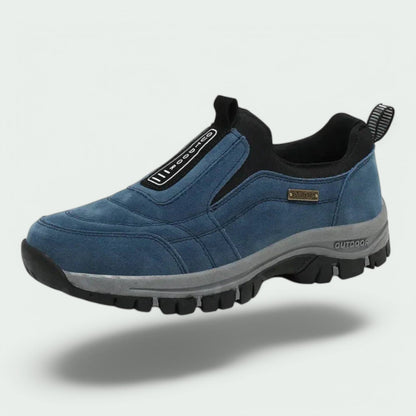 Herren Wanderschuhe Orthopädisch Slip-On Outdoor Schwarz - Eveloria