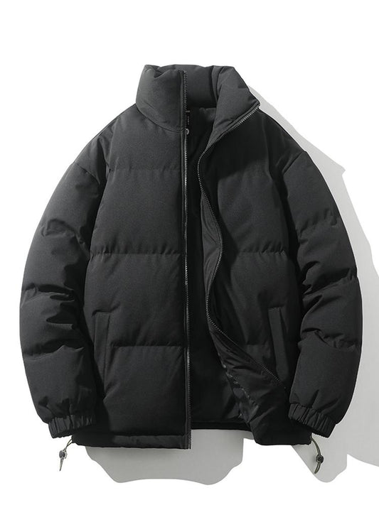 Herren Daunenjacke Warm Wattiert Schwarz - Eveloria