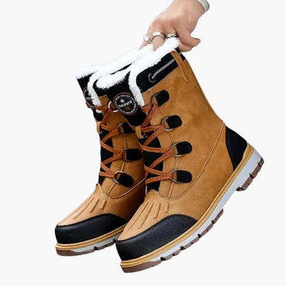 Herren Winterstiefel Schnürung Rutschfeste Gummisohle Warm