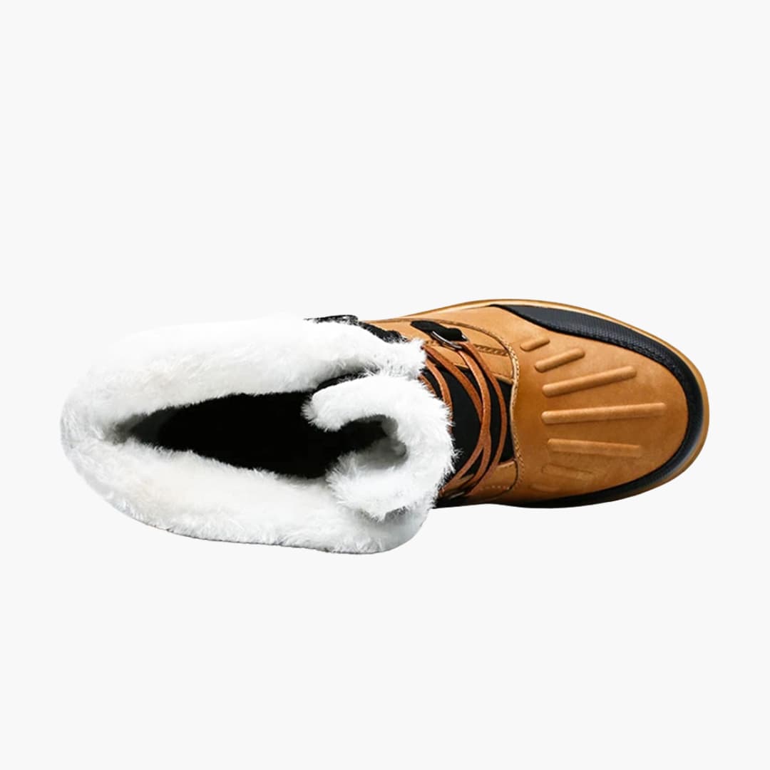 Herren Winterstiefel Schnürung Rutschfeste Gummisohle Warm