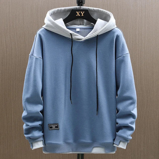 Herren Zwei-Ton Freizeitpullover Hoodie - Eveloria