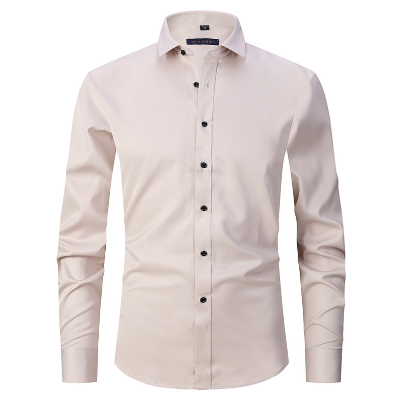 Herren Oxford-Hemd Bügelfrei Knitterfrei Weiß - Eveloria