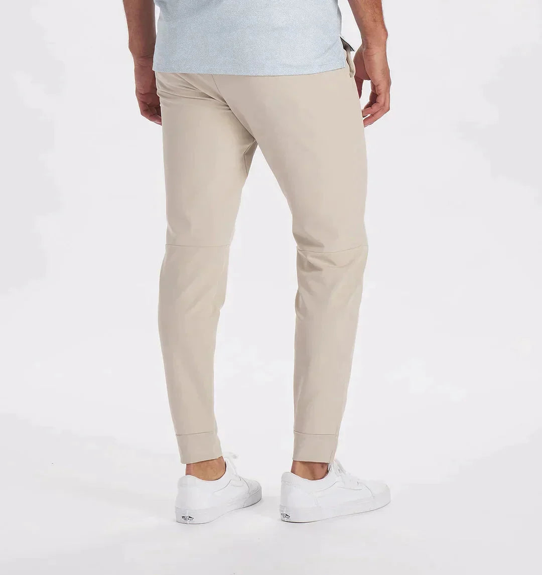 Herrenhosen - Kordelzug - Elastische Taille - Stretchhosen - Slim Fit Jogger-Chaps Herrenmode