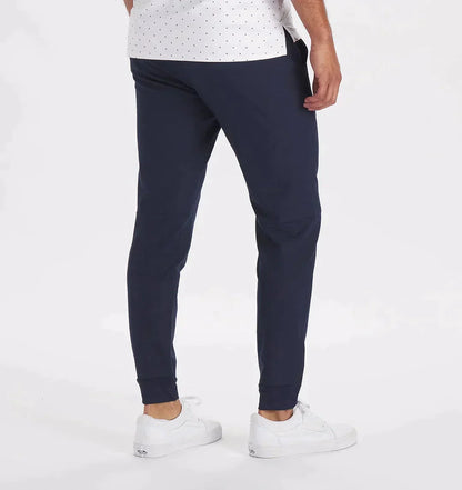 Herrenhosen - Kordelzug - Elastische Taille - Stretchhosen - Slim Fit Jogger-Chaps Herrenmode