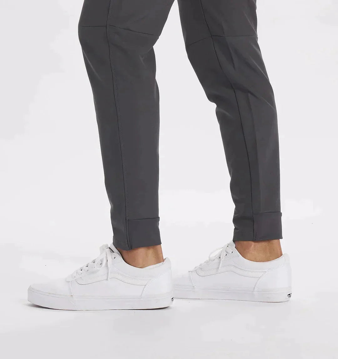 Herrenhosen - Kordelzug - Elastische Taille - Stretchhosen - Slim Fit Jogger-Chaps Herrenmode