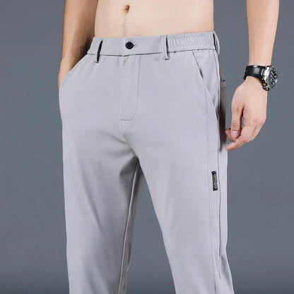 Herrenhosen – elastischer Bund – schmale Passform – Freizeithosen – Stretchhosen-Chaps Herrenmode
