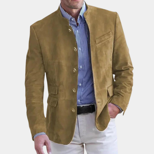 Herren Blazer Einreihig Business Casual dunkel - Eveloria