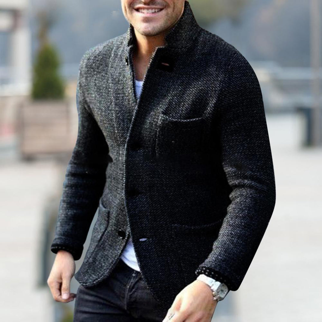 Herren Tweedjacke mit Knöpfen und Taschen - Eveloria