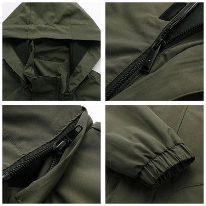 Herrenjacke – wasserdicht – mit Kapuze – Outdoorjacke – Windjacke-Chaps Herrenmode