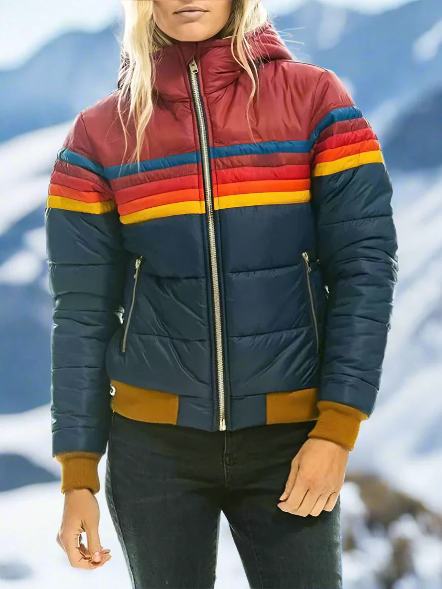Damen Wintersport Plüschmantel