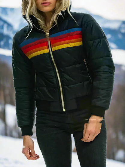 Damen Wintersport Plüschmantel