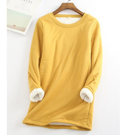 Eveloria Damen Pullover Warmer Kaschmir Braun