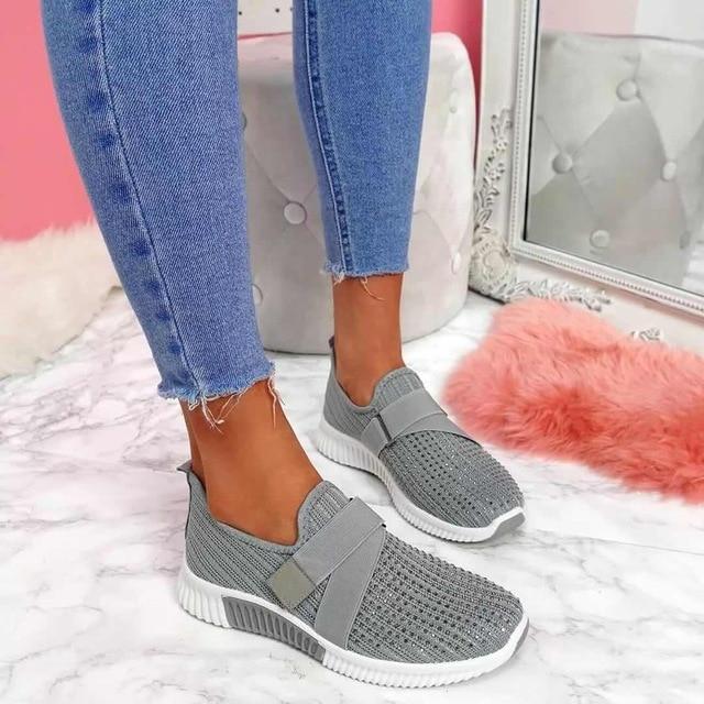 Damen Bequeme Schuhe Klettverschluss - Eveloria