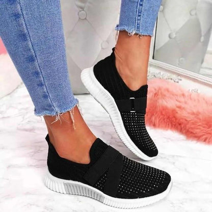 Damen Bequeme Schuhe Klettverschluss