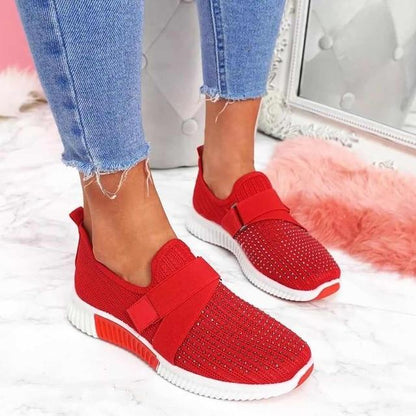 Damen Bequeme Schuhe Klettverschluss