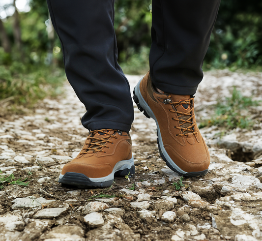 Männer Wanderstiefel Wasserdicht mit Grip Schwarz - Eveloria