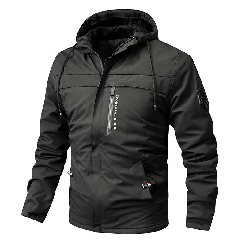 Eveloria Herren Kapuzenfleecejacke Regulär Passform