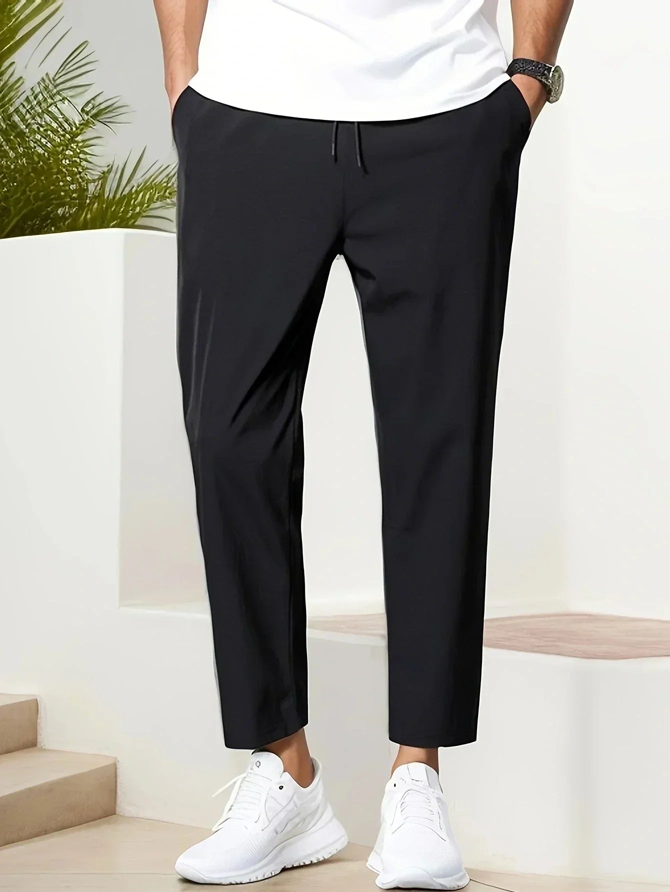 Hose mit Kordelzug – Freizeit-Hose für Herren, schnell trocknend-Chaps Herrenmode