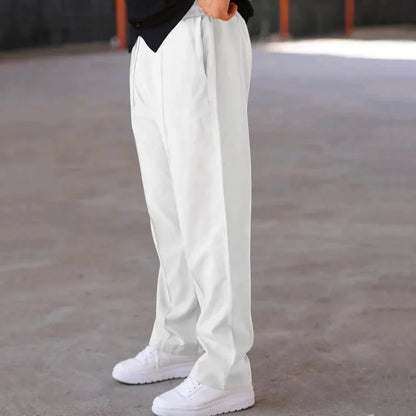 Hose mit Kordelzug – Lässige Hose mit geradem Bein für Männer-Chaps Herrenmode