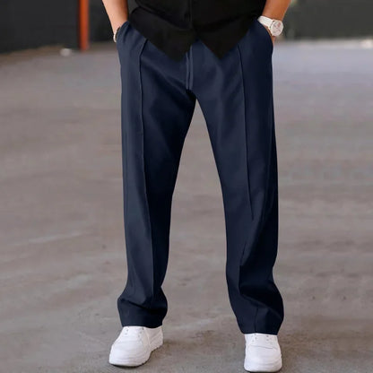 Herrenhose mit Kordelzug Gerades Bein Bequem - Eveloria
