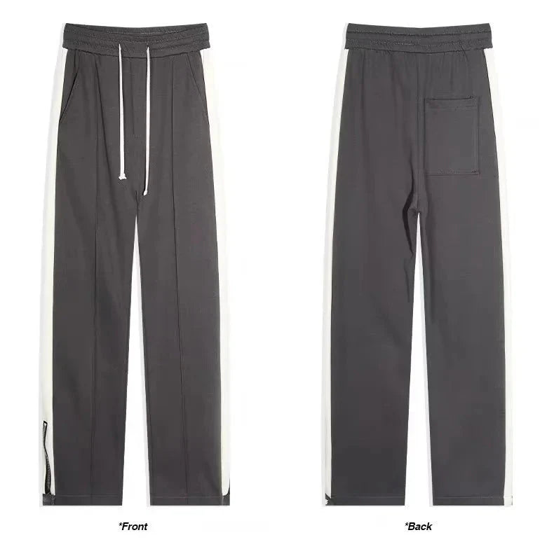 Hose mit geradem Bein – Kordelzug – Baumwolle – Retro-Trainingshose – Herrenhose-Chaps Herrenmode
