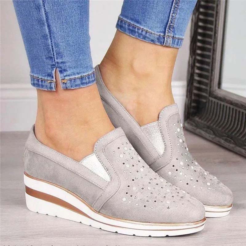 Eveloria Damen Keilschuhe Lässig