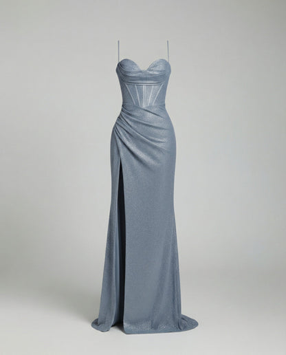 Damen Maxikleid Pailletten