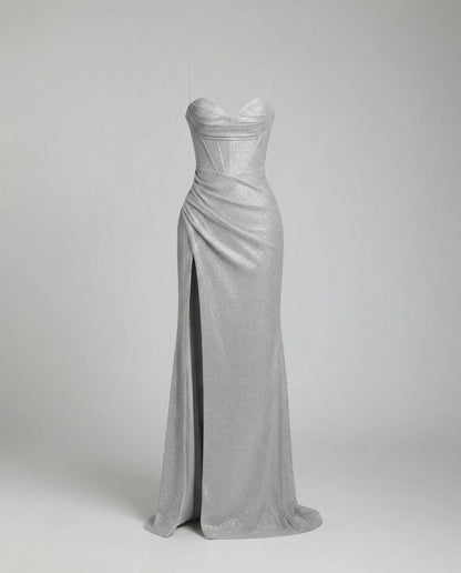 Damen Maxikleid Pailletten
