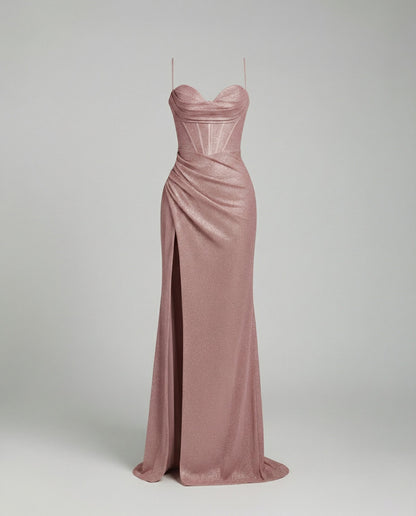 Damen Maxikleid Pailletten