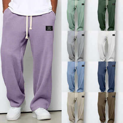 Herrenhose Waffelstrick Kordelzug Bequem